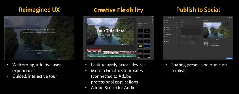 adobe rush separate audio from video